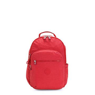 Kipling Seoul Small Classic Tablet Backpacks Red Rouge | CA 1609QM